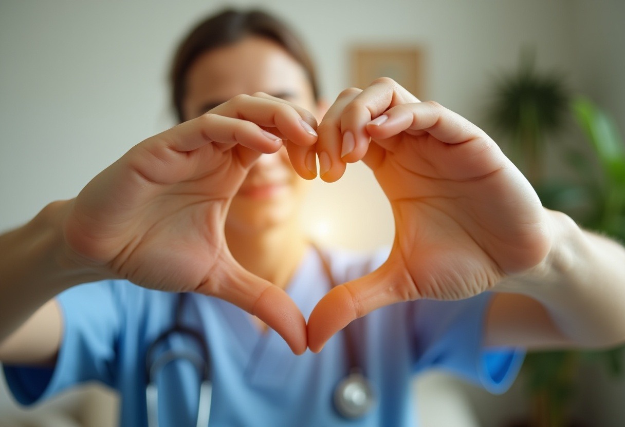 Enfermera Kokomai mostrando amor y dedicación